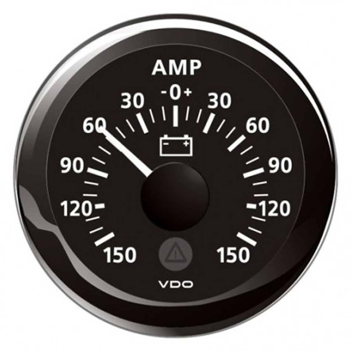 Marine ViewLine Ammeter 150A Black 52mm